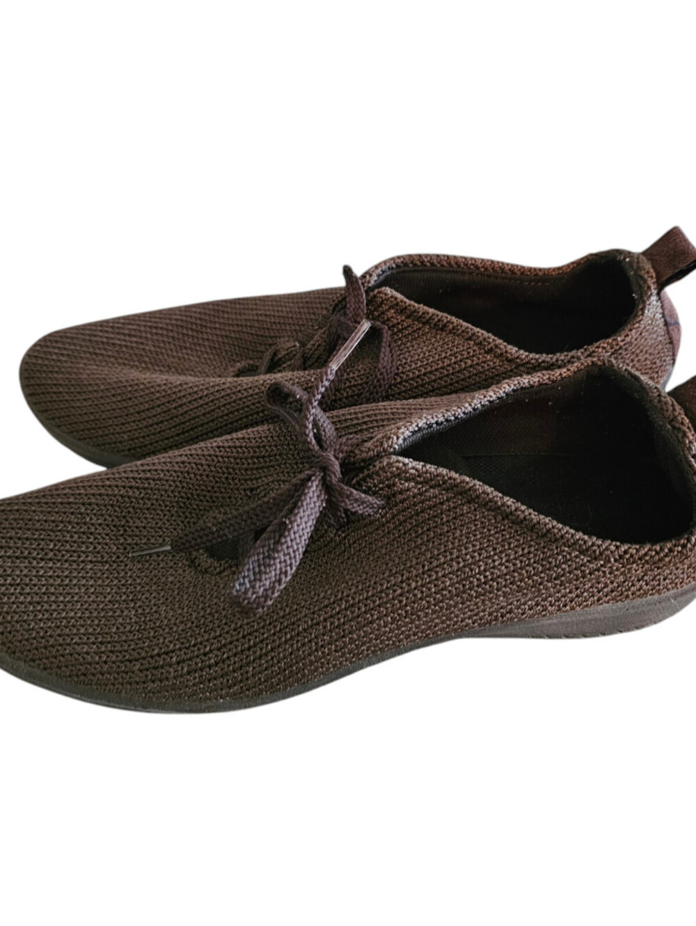 Arcopedico Mens Sz 42 (US 9-9.5) Knit Lace Up Tennis Shies Brown Barefoot